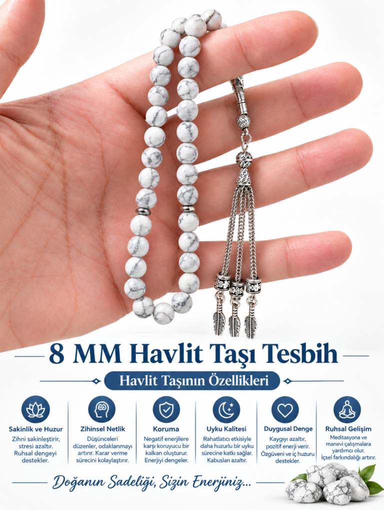 8 MM Doğaltaş Havlit Tesbih